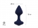 Темно-синяя анальная пробка Exo S - 7,5 см. - Le Frivole