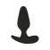 Черная анальная вибропробка с управлением через приложение - 10,3 см. - Волшебная страна