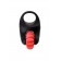 Чёрно-красное эрекционное виброкольцо Erotist - Erotist Adult Toys - в Балашихе купить с доставкой