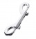 Серебристый двухсторонний карабин TOYFA Metal - ToyFa - купить с доставкой в Балашихе Серебристый двухсторонний карабин TOYFA Metal - ToyFa - купить с доставкой в Балашихе